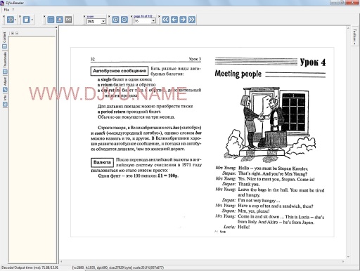 Интерфейс программы DjVu Reader Интерфейс программы DjVu Reader